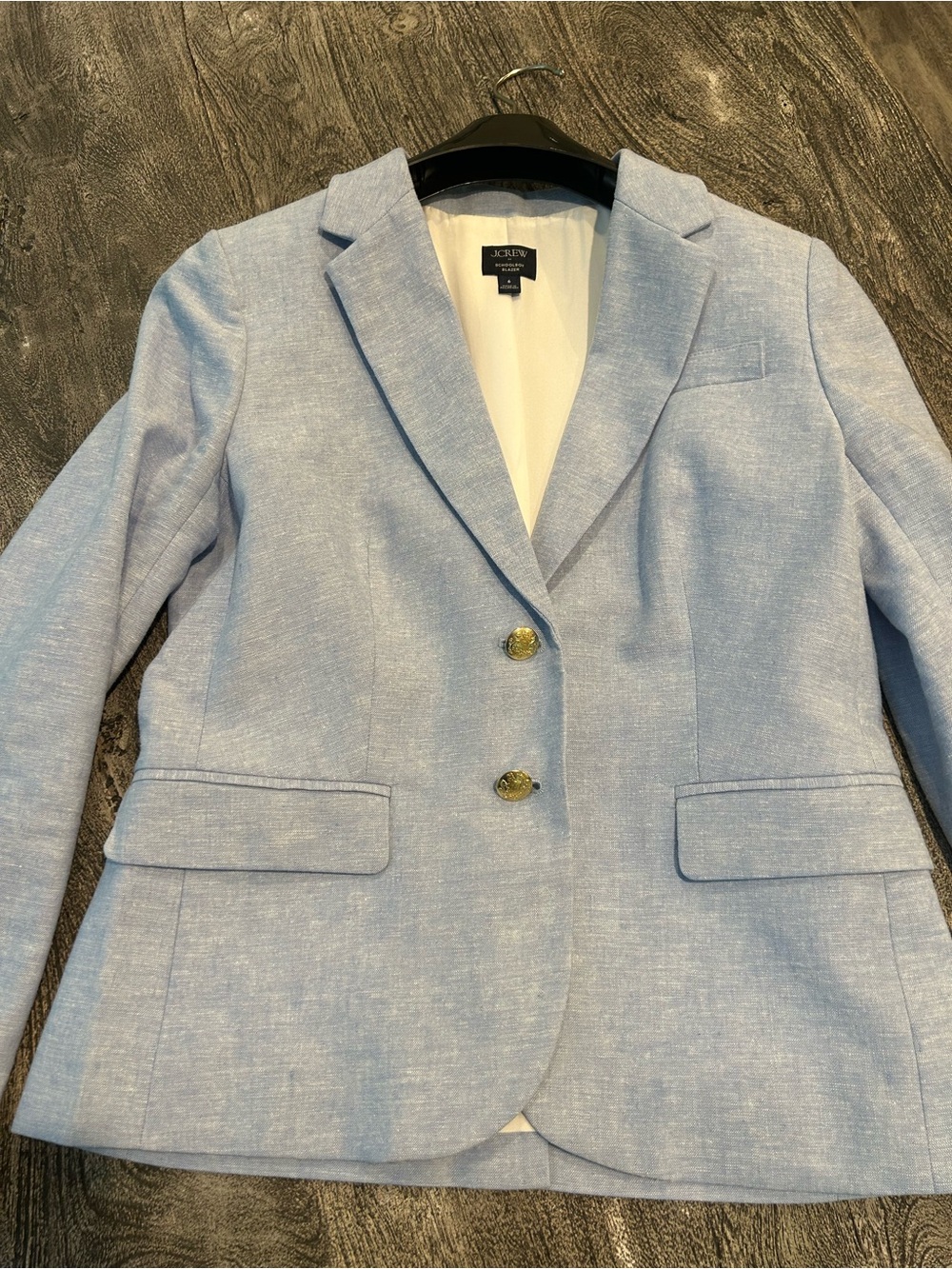 J. Crew Factory Light Blue Linen-Blend Blazer - Picture 6 of 11